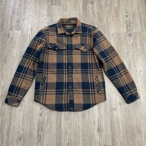 Billabong Jacket Mens Medium Plaid Quilted Flannel Shacket Medium